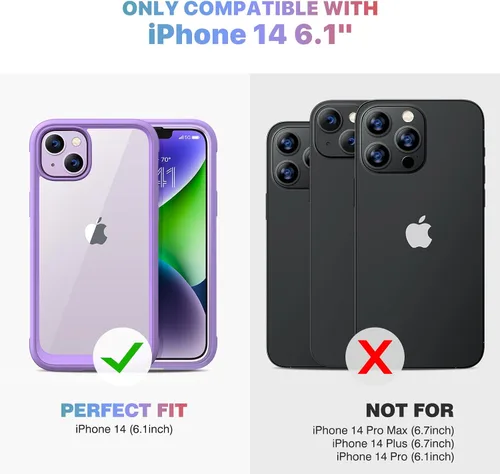 Vista 741 de DIACLARA - Funda transparente compatible con iPhone XR 6.1 pulgadas 2018