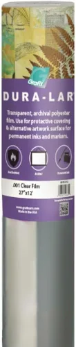 Vista 8 de Grafix Dura-Lar Película, 0.002 in, Plata, 54 in x 12 ft