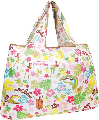 Vista 13 de allydrew Bolsas de comestibles reutilizables de nylon plegables grandes, ballenas azules