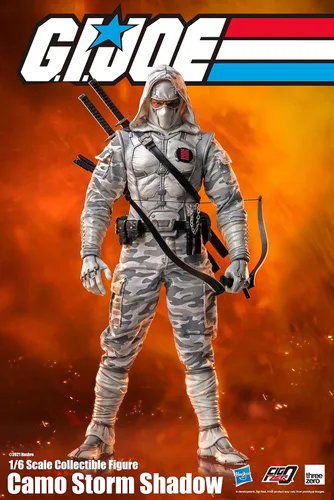 Vista 6 de ThreeZero G.I. Joe: Camo Storm Shadow Figura coleccionable a escala 1:6 FigZero, multicolor