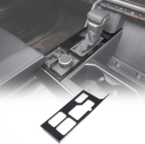 Vista 13 de Marco de protección para panel de palanca de cambios de consola central compatible con Toyot@Tundra Sequoia 2022 2023, accesorios de cubierta de Azul