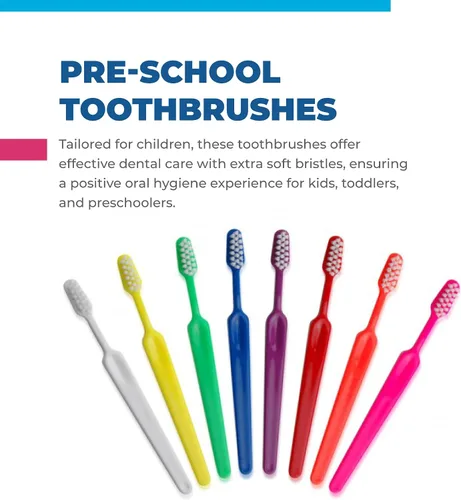 Vista 5 de Paquete de cepillos de dientes para niños: cuidado dental suave para niños Toodler, niños y niños. Fabricado en los Estados Unidos.