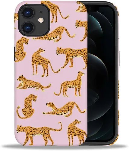 Vista 69 de CARLOCA Compatible con iPhone 12, Funda de Art Deco con patrón, TPU suave + PC duro 2 en 1, Funda protectora única con patrón, antiarañazos, TPU