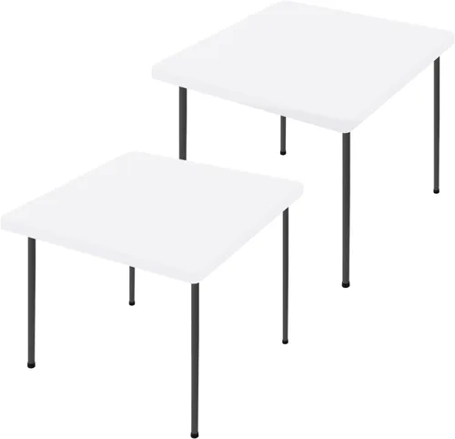 Vista 36 de Moosfor Paquete de 2 manteles rectangulares de elastano de 4 pies, elásticos y ajustables para pícnic, cubierta de mesa de patio elástica y lavable