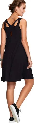 Vista 7 de Ellos Vestido sin mangas con espalda cruzada en talla grande para mujer