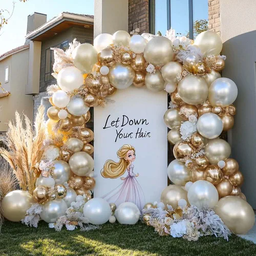 Vista 8 de Boho Balloons Guirnalda de Globos Rosa Nude Doble Relleno Crema Mate Rosa Dusty Kit de Arco de Globos para Cumpleaños Baby Showers, Bodas Desnudo