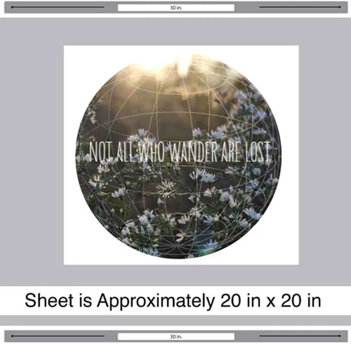 Vista 2 de No todos los que Wander Are Lost Muro Decal- Wanderlust pared cita Decal by chromantics
