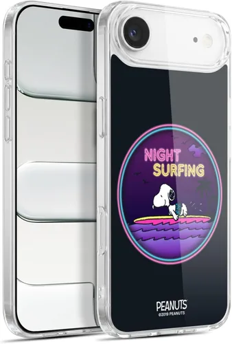 Vista 196 de Head Case Designs Funda de gel suave con licencia oficial de Peanuts Tropical Surf Snoopy Aloha Disco compatible con Apple iPhone 13 Mini Surf