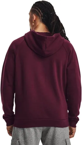Vista 2 de Under Armour Rival - Sudadera de vellón para hombre, con capucha y cierre con cremallera completa