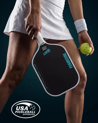 Vista 8 de Paleta de pickleball - Pala de pickleball de fibra de carbono - Pala de rendimiento 100% con núcleo de espuma