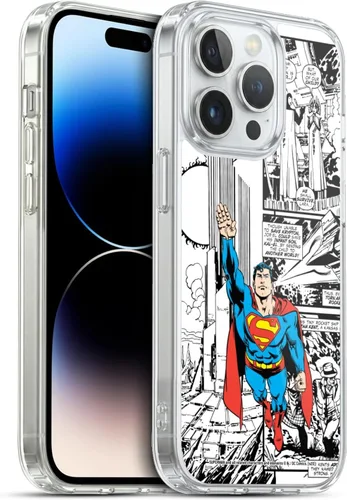 Vista 81 de Head Case Designs Funda de gel con licencia oficial de Superman DC Comics Collage Comicbook Art [protección de grado militar] compatible con Apple