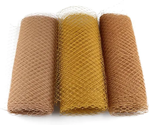 Vista 8 de Tela de malla Millinery de 17.72 x 39.37 pulgadas, tela de velo de jaula de pájaros ruso, material de velo corto para boda, baile de graduación