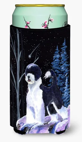 Vista 258 de Caroline's Treasures SS8447CC Starry Night English Bulldog - Enfriador para latas o botellas, lavable, funda plegable con aislamiento para bebidas