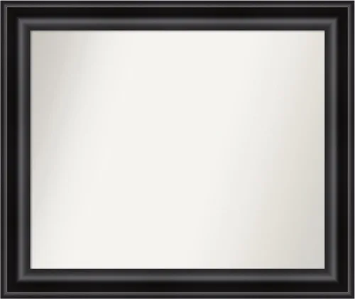 Vista 172 de Amanti Art Espejo personalizado, espejo de baño negro puente, espejo de pared o espejo de tocador de baño sobre el fregadero (26 x 26 pulgadas)