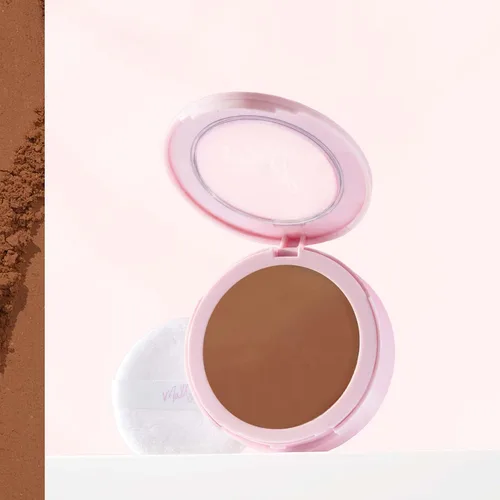 Vista 7 de Mally Beauty Base de maquillaje en polvo suave como la seda, profunda, de cobertura ligera a media, acabado mate ligero Deep