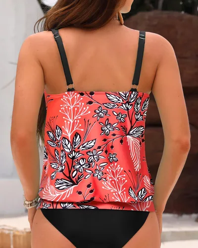 Vista 5 de Yonique Blusa tipo tankini para mujer, sin parte inferior, ajuste holgado, camiseta sin mangas
