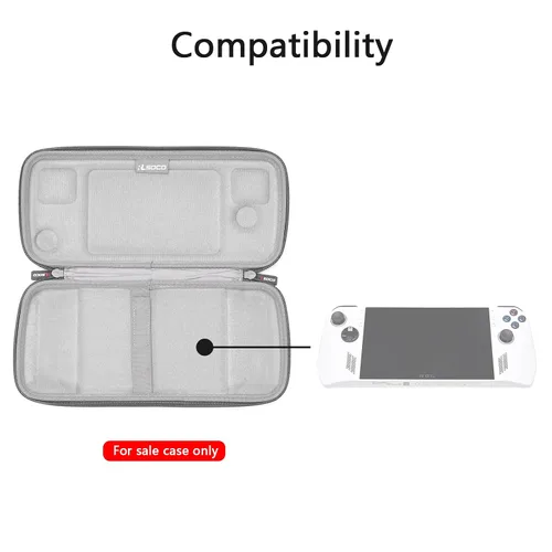 Vista 2 de RLSOCO Hard Case for ASUS ROG Ally 7" 120Hz FHD 1080p Gaming Handheld Grey (Case Only)