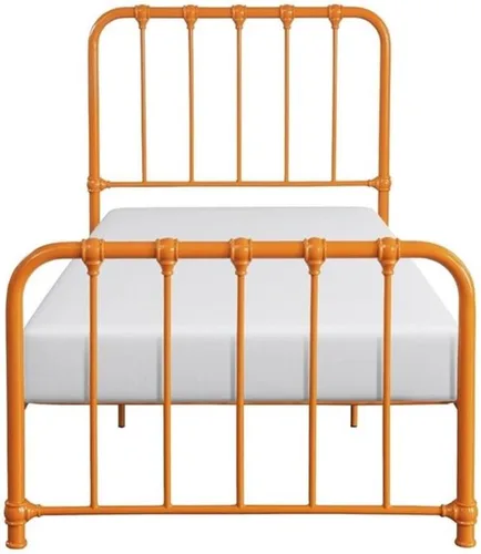 Vista 4 de Lexicon Leongatha Cama de metal, individual, naranja