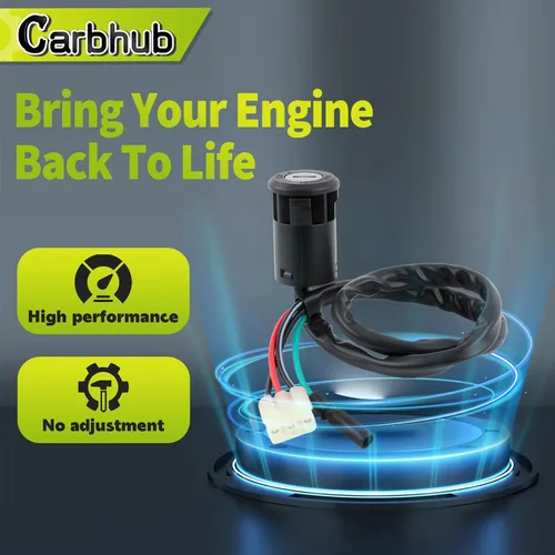 Vista 3 de Carbhub Interruptor de encendido w/llaves para Honda TRX250 Recon TRX250EX Sportrax TRX250TE Recon ES TRX250TM Recon Sportrax 400 TRX400EX 2x4