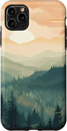 Vista 13 de iPhone 16 Landscape Nature Mountains Trees Case