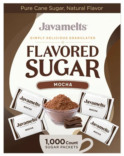 Vista 18 de Javamelts Paquetes de azúcar con sabor a caramelo, azúcar de caña pura para hornear, sustituto del jarabe de café, cócteles, té, sin OMG, sin