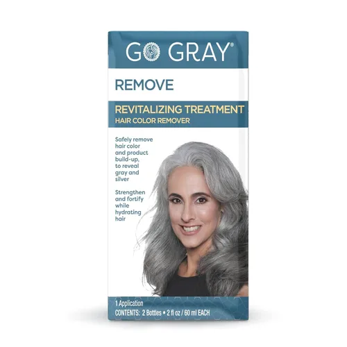 Vista 8 de Go Gray Sistema de tratamiento (desvanecimiento), el champú y acondicionador clarificante Duo ayuda a decolorar gradualmente el color permanente