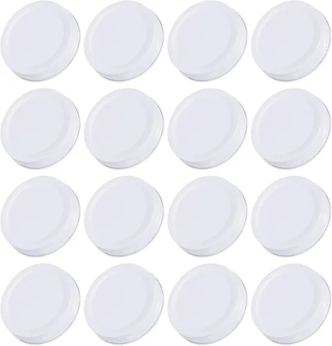 Vista 12 de uxcell 16 tapas para frascos de conserva, 2.76 pulgadas, boca regular, tapas de hojalata a prueba de fugas para conservas de cocina (negro)
