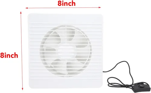 Vista 6 de Ventilador alimentado por panel solar, 15 W, 6 aspas, 16 pies, ventilador de escape solar ABS con alta circulación de aire de flujo de aire, hoja