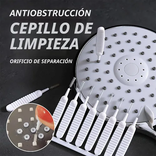 Vista 6 de Cepillo de limpieza antiobstrucción con agujeros de hueco, cepillo de cabezal de ducha mejorado 2025, cepillo de limpieza de cabezal de ducha