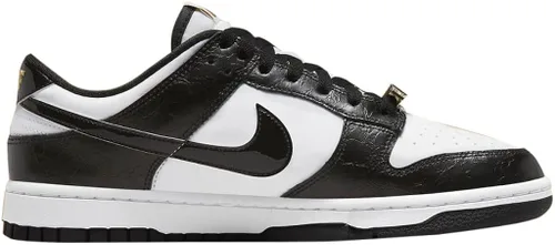 Vista 2 de Nike Mens Dunk Low Retro SE World Champ WhtBlk-Metallic Gold DR9511 100