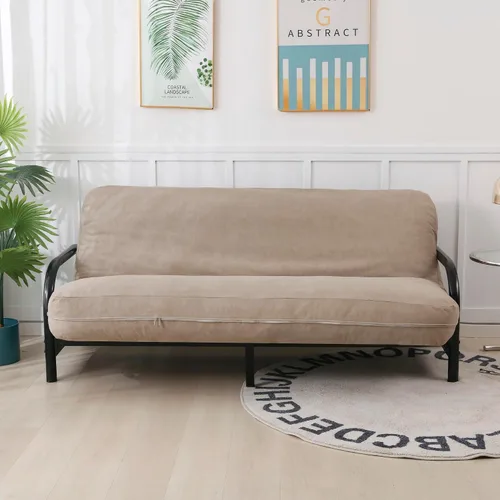 Vista 4 de OctoRose Funda para colchón de 39 x 75 x 8 pulgadas, 3 cremalleras laterales clásicas de microgamuza suave, funda de colchón para sofá cama