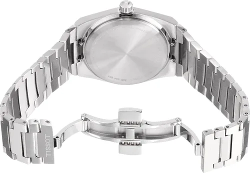 Vista 3 de Tissot Tissot PRX - Reloj unisex de cuarzo con caja de acero inoxidable 316L color gris acero inoxidable 11 T1372101135100 gris Reloj de cuarzo