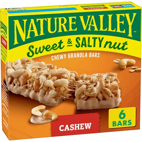 Vista 25 de Nature Valley Barras de granola de nueces dulces y saladas, maní, 15 barras, 18 onzas