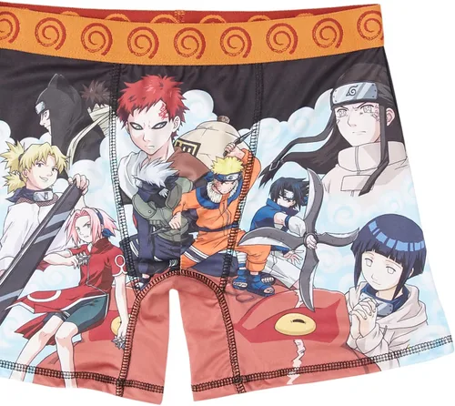 Vista 5 de Naruto Boys' Tienda Exclusive 7-Pack Athletic Boxer Briefs in Sizes 4, 6, 8, 10 and 12