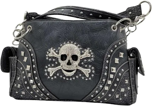 Vista 4 de Bolso de mano para mujer con calaveras