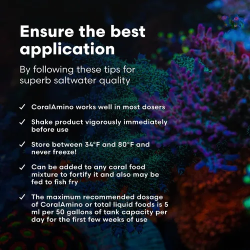 Vista 6 de Brightwell Aquatics CoralAmino - Complejo de aminoácidos para coloración y crecimiento de corales, 2L