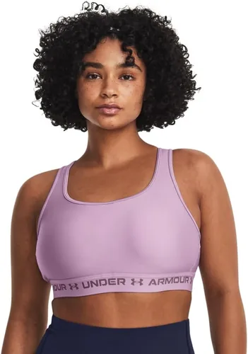 Vista 3 de Under Armour - Sujetador deportivo de medio impacto, con espalda cruzada, para mujer