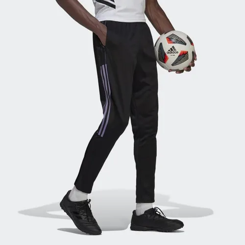 Vista 3 de adidas Tiro - Pantalones deportivos para hombre, color negro, talla 2XL, Negro lila mágico