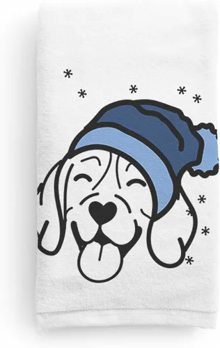 Vista 21 de Inkopious Gorro de invierno Airedale Terrier Toalla de mano decorativa - Decoración navideña para el hogar