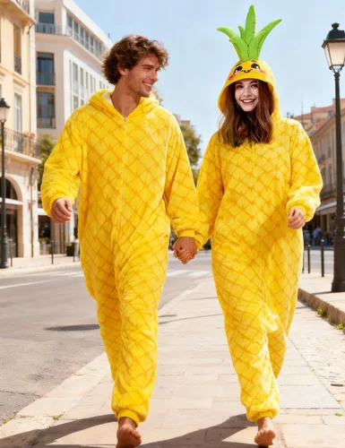 Vista 2 de vavalad Adult Pineapple Onesie Pajamas Halloween Pineapple Costume Christmas Cosplay Fruit Costume Women Men