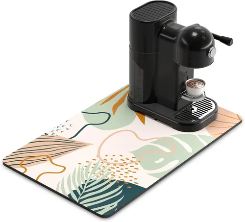 Vista 52 de Rnivvi Tapete de secado de platos para encimera de cocina, 16 x 18 pulgadas, bonita almohadilla de secado absorbente resistente al calor con goma