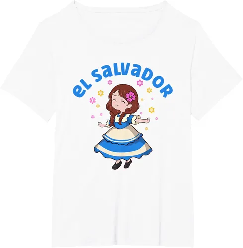 Vista 71 de Camiseta de mujer hispana con bandera salvadoreña de El Salvador Orgullosa, Negro