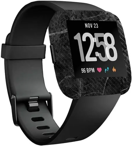 Vista 23 de MightySkins Piel de Fibra de Carbono para Fitbit Versa – Madera abstracta Protectora y duradera Acabado de fibra de carbono texturizada Fácil