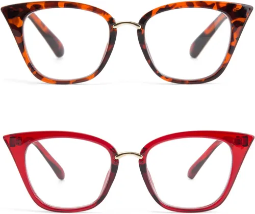 Vista 10 de Paquete de 2 lentes de lectura de ojo de gato para mujer