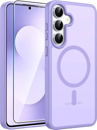 Vista 55 de FNTCASE para Samsung Galaxy Z Fold 7 Estuche Magnético: Funda de Teléfono Celular con Textura Mate Translúcida, Protección contra Caídas de Grado