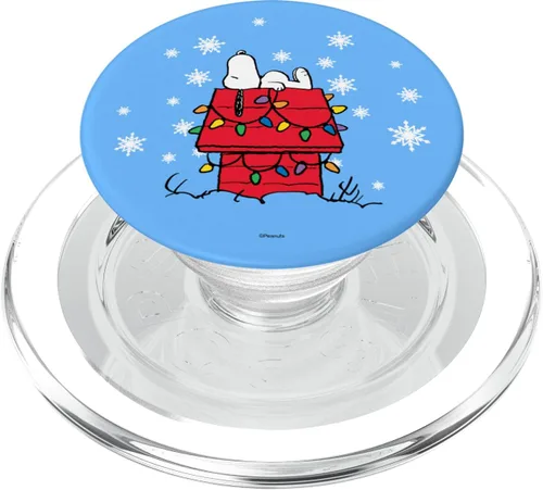 Vista 9 de Peanuts Holiday Snoopy - Luces para casa de perros, con agarre y soporte para teléfonos y tabletas
