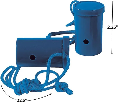 Vista 2 de Fun Express - Blue Air Blaster - Juguetes - Noisemakers - Spirit Noisemakers - 12 Piezas