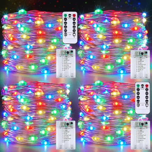 Vista 18 de 30LED Acorn Fairy Lights Battery Operated Fall String Lights Indoor Decor Remote Control, 8 Lighting Modes, IP44 Waterproof, Timer & Dimmable