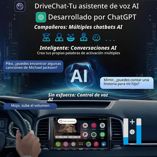 Vista 6 de ATOTO A6PF Android Doble DIN Estéreo de coche, CarPlay inalámbrico y Android Auto Radio QLED de 7 pulgadas con pantalla táctil CarPlay, 360 VSV/HD