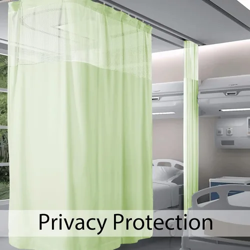 Vista 71 de Fcosie Cortinas divisoras de habitación de hospital con ganchos planos para cubículo, pantalla de privacidad para hospital, clínica médica
